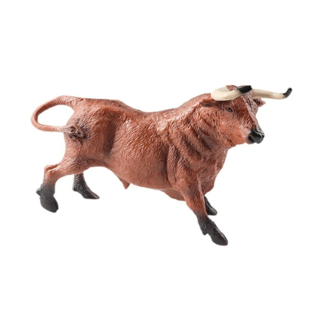 Figuras de animales para simular, recuerdos educativos para fiestas, decorativas, taurinas españolas Marrón