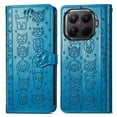 thumbnail image 2 of Funda Cartera FOXDOCK para Xiaomi 15T Pro , Flip PU con Relieve de Gatos y Perros, Tarjetero y Soporte, 2 of 6