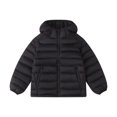 thumbnail image 3 of Jalioing Puffer Jacket for Kids Winter Lightweight Long Sleeve Zipper Up Thermal Coat Solid Color Hooded Puffy Outerwear, 3 of 7