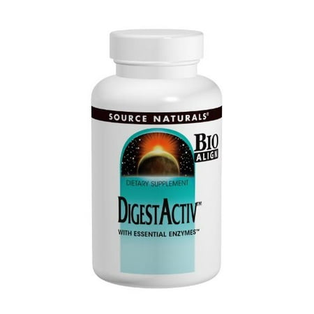 - Source Naturals DigestActiv With Essential Enzymes, For Occasional Indigestion, 60 Capsules