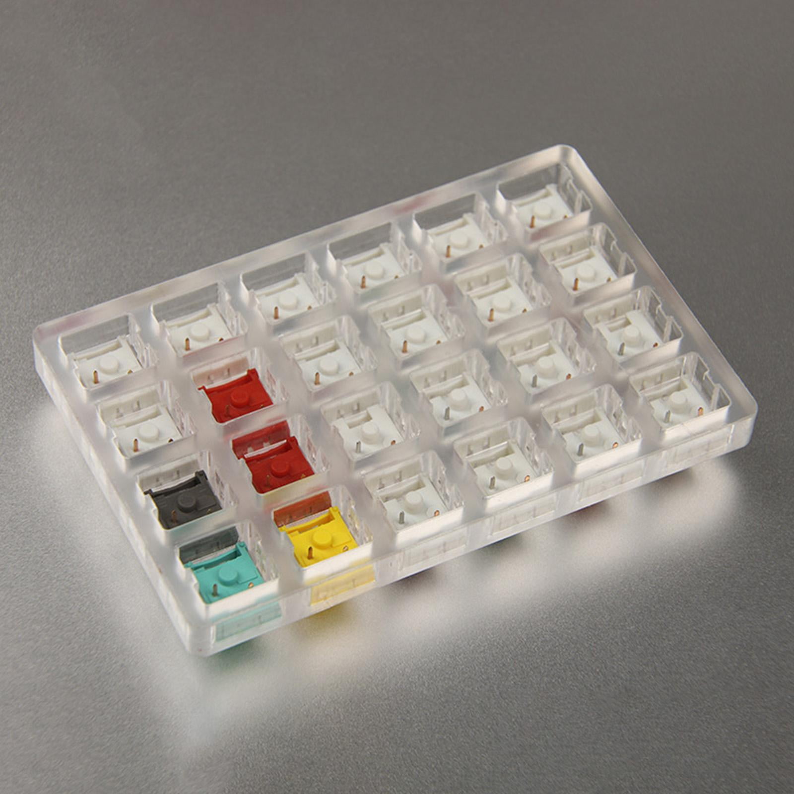 Key Clear Switches Switch Sampler for Mechanical Keyboard, 24, Durable Material