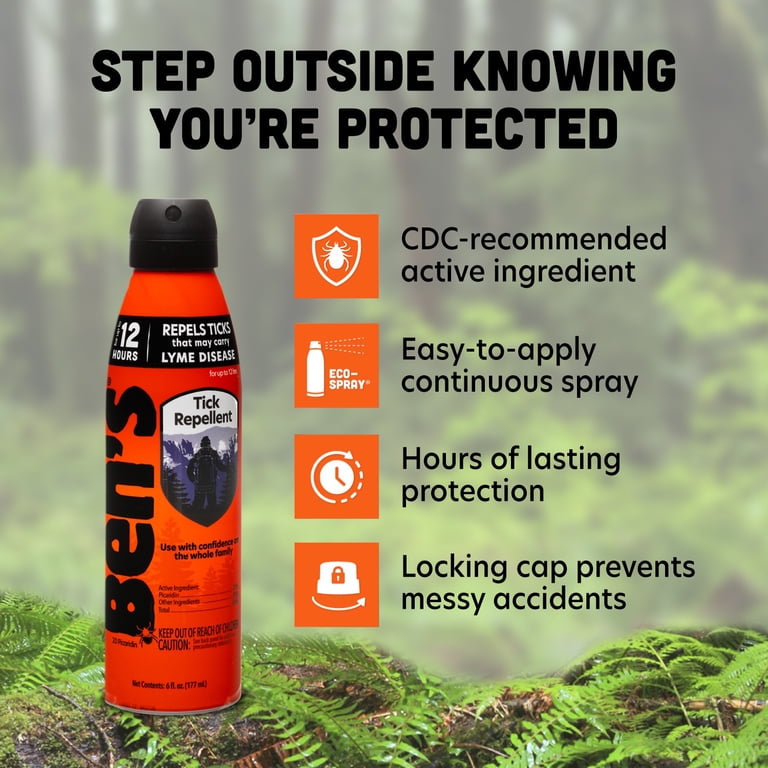 Ben's, Tick Repellent Eco-Spray, 6 oz, Picaridin Protection