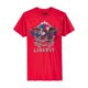 thumbnail image 1 of Retrofit - Camiseta con gráfico Eagle Liberty para hombre, color rojo, pequeña, 1 of 1