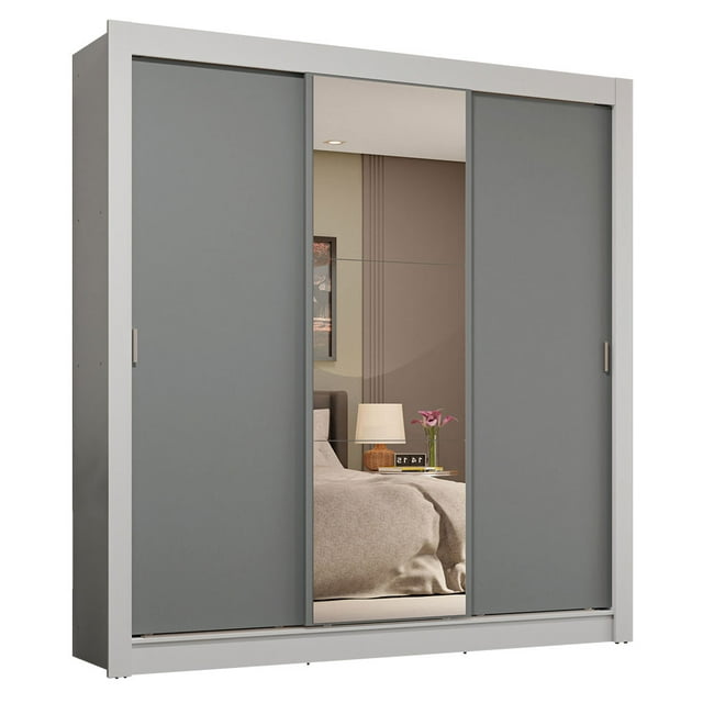 Ropero Closet Madesa 3 Puertas 1 Espejo BG 02