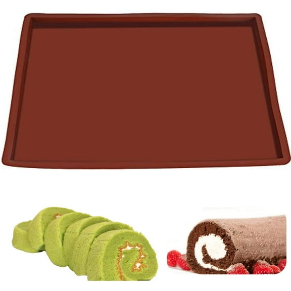 Zhaomeidaxi Roll Mold Silicone Baking Sheet Mat Jelly Roll Pan Flexible Baking Tray Pastry Mat Cookies Mold