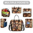 thumbnail image 2 of Pizza Roomy Insulated Lunch Bags Large Lunch Box for Women Stylish & Functional Large Tote Adult Lunch Box for Short Getaways, 2 of 7