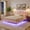 Pink, variant on Queen Size Upholstered Floating Bed Frame with LED Lights, PU Leather Platform Bed with Button-Tufted Headboard, Easy Assembly, No Box Spring Needed, White