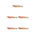 thumbnail image 1 of Wosthever Jigs de calamar, señuelo de pesca ligero de camarón de madera brillante, señuelo de pesca de plástico de nailon, cebo útil Type2 NO2, 1 of 6