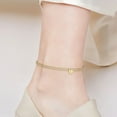 thumbnail image 5 of Heart Anklet Heart Initial Ankles Bracelets for Women Handmade Dainty Layered Anklet Letter Initial Heart Ankles Bracelets for Women Summer Gift Beach Jewelry, 5 of 6