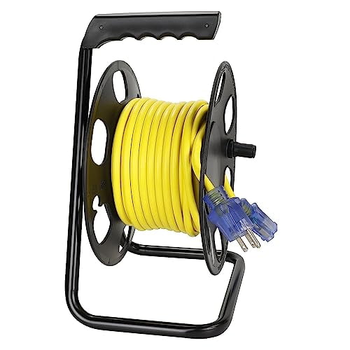 Open Box CLEAR POWER 50FT 14/3 SJTW YELLOW OUTDOOR EXTENSION CORD DCCO-9005-DC - YELLOW
