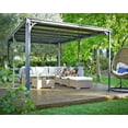 thumbnail image 3 of Palram - Canopia Milano 4300 10' x 14' Polycarbonate/Aluminum Gazebo - Gray/Bronze, 3 of 8