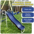 thumbnail image 3 of 5-in-1 Outdoor Swing Set with Slide, Detachable Trampoline, Swings & Glider, Swing Set for Outside for Kids, 3 of 8