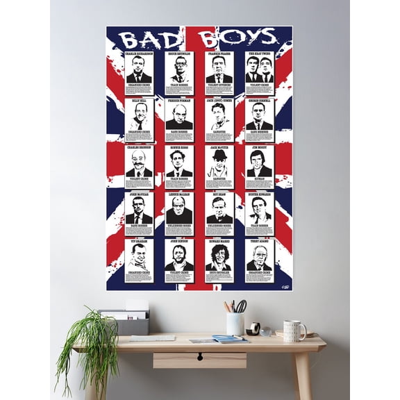 Bad Boys Poster Wall Art, Modern Wall Decor For Living Room Bedroom, 16x24 UNFRAMED
