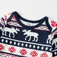 thumbnail image 5 of PatPat Christmas Deer and Letters Print Navy Family Matching Long-sleeve Pajamas Sets (Flame Resistant), 5 of 7