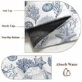 thumbnail image 6 of Area Rugs for Living Room Bedroom, Navy Blue Coastal 4'x6' Rug Washable Carpet Runner Indoor Outdoor, Nautical Starfish Coral Shell Ocean Summer Non Slip Accent Floor Mats Rug for Kitchen, Office, 6 of 8