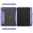 thumbnail image 3 of EpicGadget iPad Pro 11 Case 2021 with Pencil Holder - Slim Heavy Duty Shockproof Rugged Protective Cover with Kickstand Case for Apple 11-inch iPad Pro (3rd Generation, 2021 Release) (Black/Purple), 3 of 6