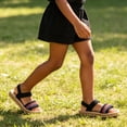 thumbnail image 2 of BOOMNY Girl's Sandals Open Toe Flat Sandals for Kids Adjustable Strap Cute Casual Summer Shoes, 2 of 9