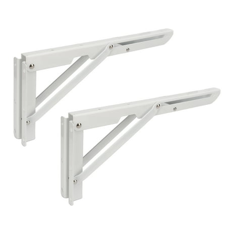 

2024 Folding Shelf Brackets 70kg Load Bearing Collapsible Triangular Table Hinge for RV Yacht