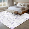 thumbnail image 4 of Large Area Rugs for Living Room Bedroom, Purple Easter 6'x9' Rug Washable Carpet Runner Indoor Outdoor, Watercolor Spring Bunny Eggs Flower Non Slip Floor Mats Rug for Kitchen, Playroom, 4 of 8