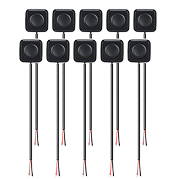 10 Piezas 12 V/24 V Mini Interruptor Momentáneo de Encendido/Apagado, Montaje en Superficie, Fácil Instalación para Experimento Electrónico