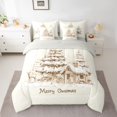 thumbnail image 2 of Homewish Winter Rustic Cabin Bedding Comforter Set 7pcs for Kids, Merry Christmas King Bedding Sets, Western Countryside Reversible Bed Sheets, Microfiber Bedroom Decor, 2 of 7