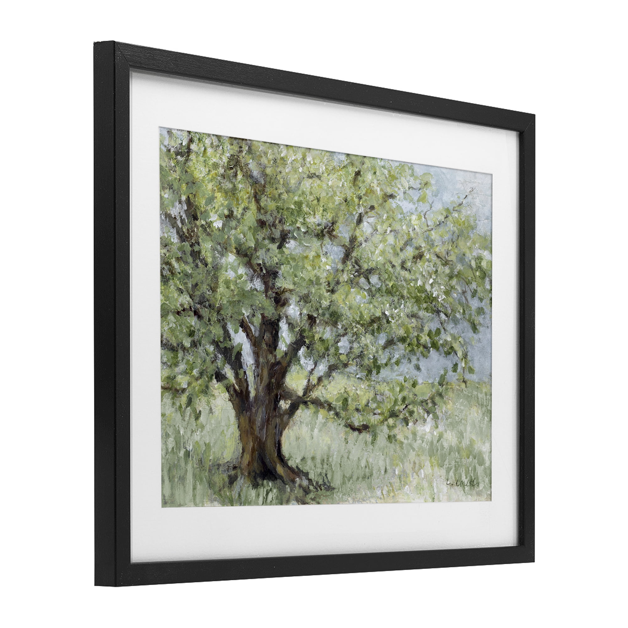 Stupell Industries Summer Oak Splendor Landscape Black Framed Print Under Glass, design by Lanie Loreth