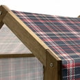 thumbnail image 5 of Plaid Pet House, Classical Pattern Traditional Origins Irish Country Retro Style Simple Checkered, Outdoor & Indoor Portable Dog Kennel with Pillow and Cover, 5 Sizes, Multicolor, by Ambesonne, 5 of 5