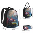 thumbnail image 2 of Fotbe Pond Cute Axolotl Set Escolar 3 en 1 para Niños - Mochila Duradera con Lonchera Aislante y Estuche para Lápices - Mochila Escolar para Niños y Niñas, 2 of 7