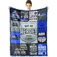thumbnail image 1 of LHSHID Police Gifts for Women/Men Blanket Flannel Soft and Comfortable Anti static Bed Sofa Blanket 30x40in, 1 of 6