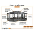 thumbnail image 2 of Sojag 12 x 18 ft Dark Grey Charleston Solarium, 2 of 8