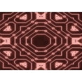thumbnail image 1 of Ahgly Company Machine Washable Indoor Rectangle Transitional Cherry Red Area Rugs, 5' x 7', 1 of 7