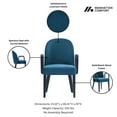 thumbnail image 4 of Hillman Upholstered Dining Arm Chair from Solid Wood - Set of 2 in Blue, 4 of 10