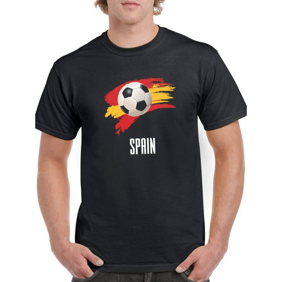 Spain Football Soccer T-Shirt Men -Smartprints Designs, Male Large