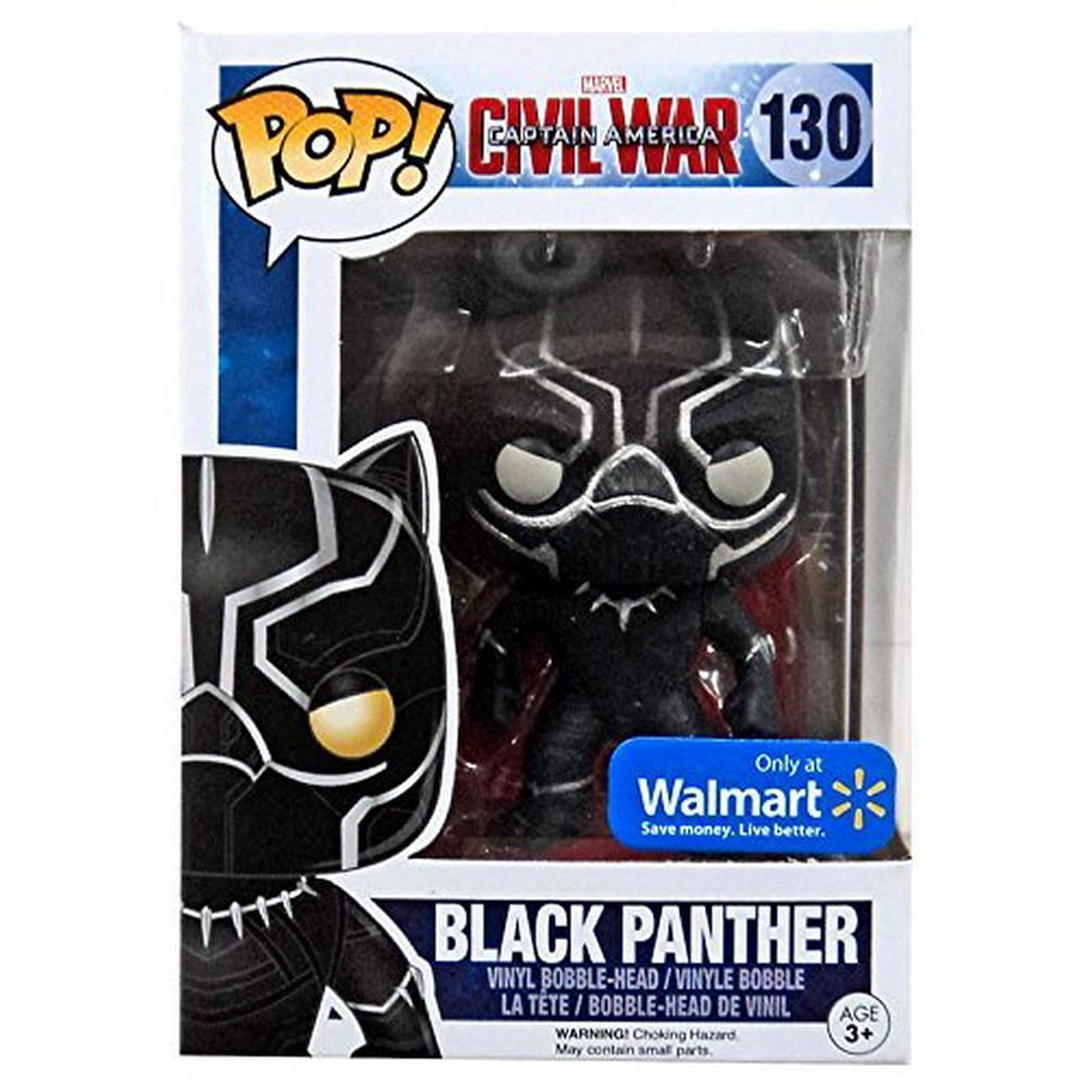 Funko Pop! Marvel Civil War #130 Black Panther Glitter exclusive - Walmart.com - Walmart.com