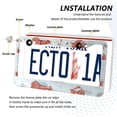 thumbnail image 3 of Aluminum License Plate Frame 2 Pack Car Exterior Accessory Car Tag Holder for Front Rear Plates Cars Decor Watercolor Snowman and Red Barn, 3 of 7