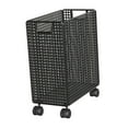 thumbnail image 2 of Cesta de Almacenamiento de Estufa de Enrollable Cesta de Lavandería con Ruedas Saver Space Multipropósito Cartero de Servicios Públicos para Negro, 2 of 8