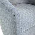 thumbnail image 5 of Comfort Pointe Lynton Indigo Blue Polyester Fabric Swivel Accent Chair, 5 of 7