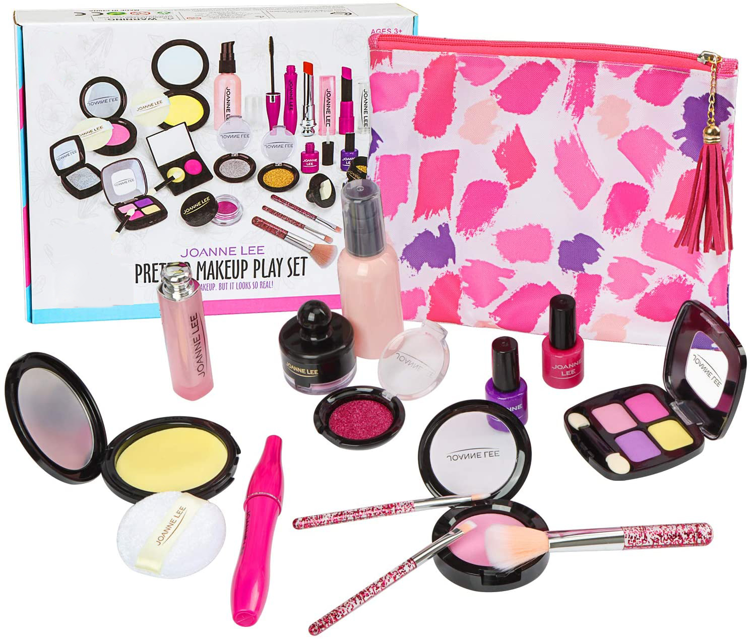 Pretend Makeup for Kids Cosmetic Toys Kit for Girls Toddlers Makeup 