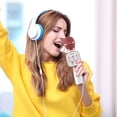 thumbnail image 2 of Wireless Bluetooth Speaker Microphone All-in-One Karaoke System with 8 W Driver, 6-Hour Playtime, 4 Sound Effects, Real-Time Ear Monitoring, and Neon Backlight, 2 of 7