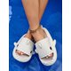 thumbnail image 3 of Cartoon Shark Design Thick Bottom One Word Slippers, Couple Sandals, Anti-Slip Bathroom Slippers For Women, 3 of 4