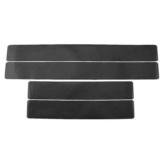 Phlegsive 4 Sheets Carbon Fiber Car Accessories Door Edges Guard Door Guard Stickers