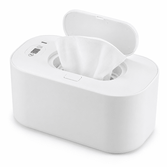 Baby Wipe Warmer,Baby Wet Wipes Warmer Dispenser with Digital Display,Wipes Warmer Dispenser,PP Intelligent Adjustable Temperature Safe To Use Infant Wipes Heater Wireless Car Charging(white)