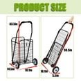 Uptyia Foldable HeavyDuty Shopping Cart for Seniors, Portable