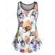 thumbnail image 2 of Conjunto Pijama de Talla Extra de Tank Top y Pantalones con Estampado de Calavera Rosegal Pijamas y Batas Tallas Grandes, 2 of 5