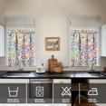 thumbnail image 2 of Paisley Design Kitchen Curtains - Vintage Tier Cafe Curtains for Bathroom Living RV Rod Pocket Window Drapes 36 Inch 2 Panels Set 28"x36" Window Treatment Tiers, 2 of 4