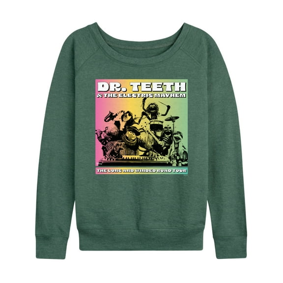 Disney The Muppets - Dr. Teeth & The Electric Mayhem Band - Women's Lightweight French Terry Long Sleeve Shirt