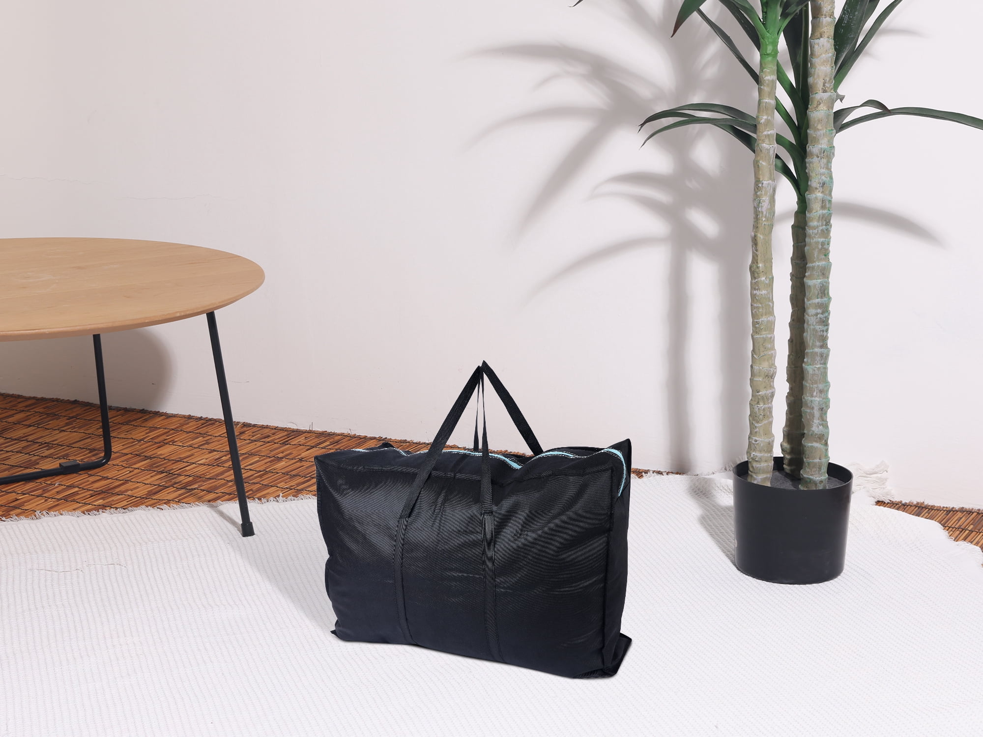 Unique Bargains 1 Pack Clothes Storage Foldable Storage Bags Black 23*16*10in