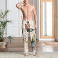 thumbnail image 2 of Fuzoiu Flying Butterflies-1 Print Men's Pajama Pants,Lounge Pants for Men,Lounge PJ Bottoms,Sleepwear Pants with Drawstring Pockets -XX-Large, 2 of 6