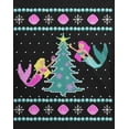 thumbnail image 4 of Old Glory Mens Mermaid Tree Ugly Christmas Sweater Short Sleeve T Shirt, 4 of 6