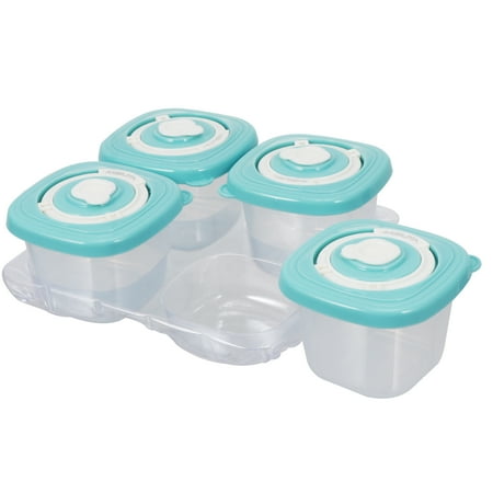 4 Pcs Food Supplement Box Baby Organizer Compact Container Toddler